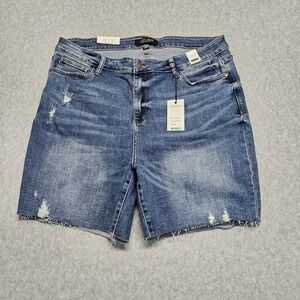 Judy Blue High Waist Denim Jean Shorts Size‎ 3X Womens NWT